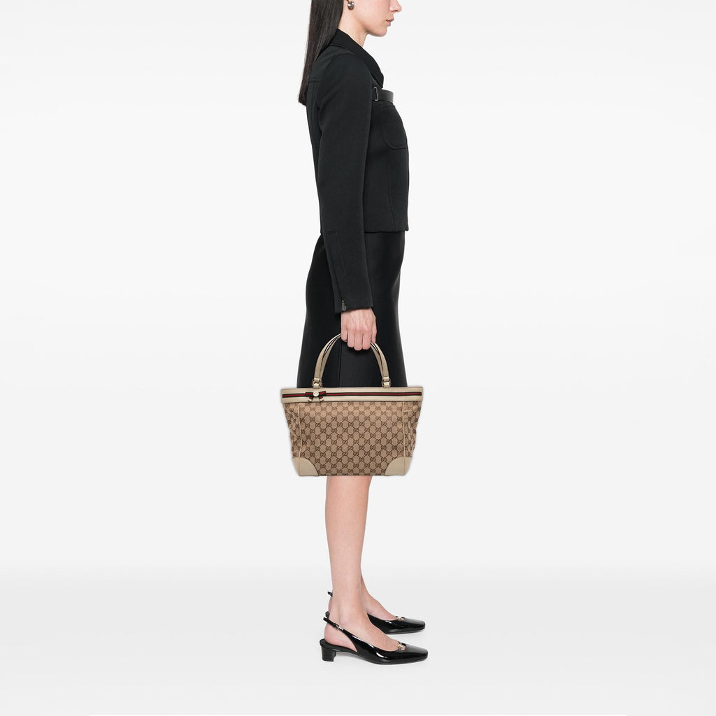 Gucci GG Canvas Web Mayfair Tote