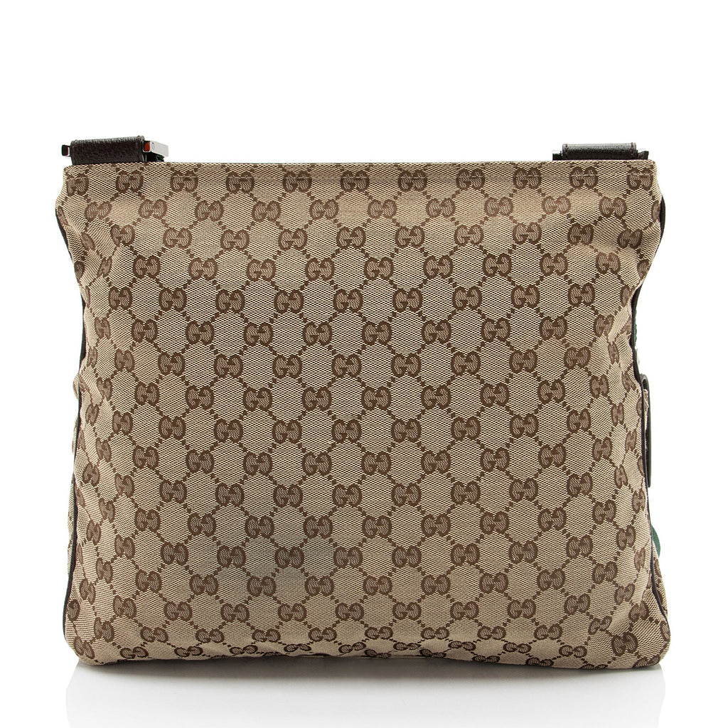 Gucci GG Canvas Web Medium Messenger (SHF-dVcIQ1)