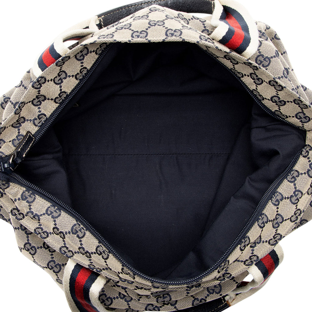 Gucci GG Canvas Web N/S Large Tote