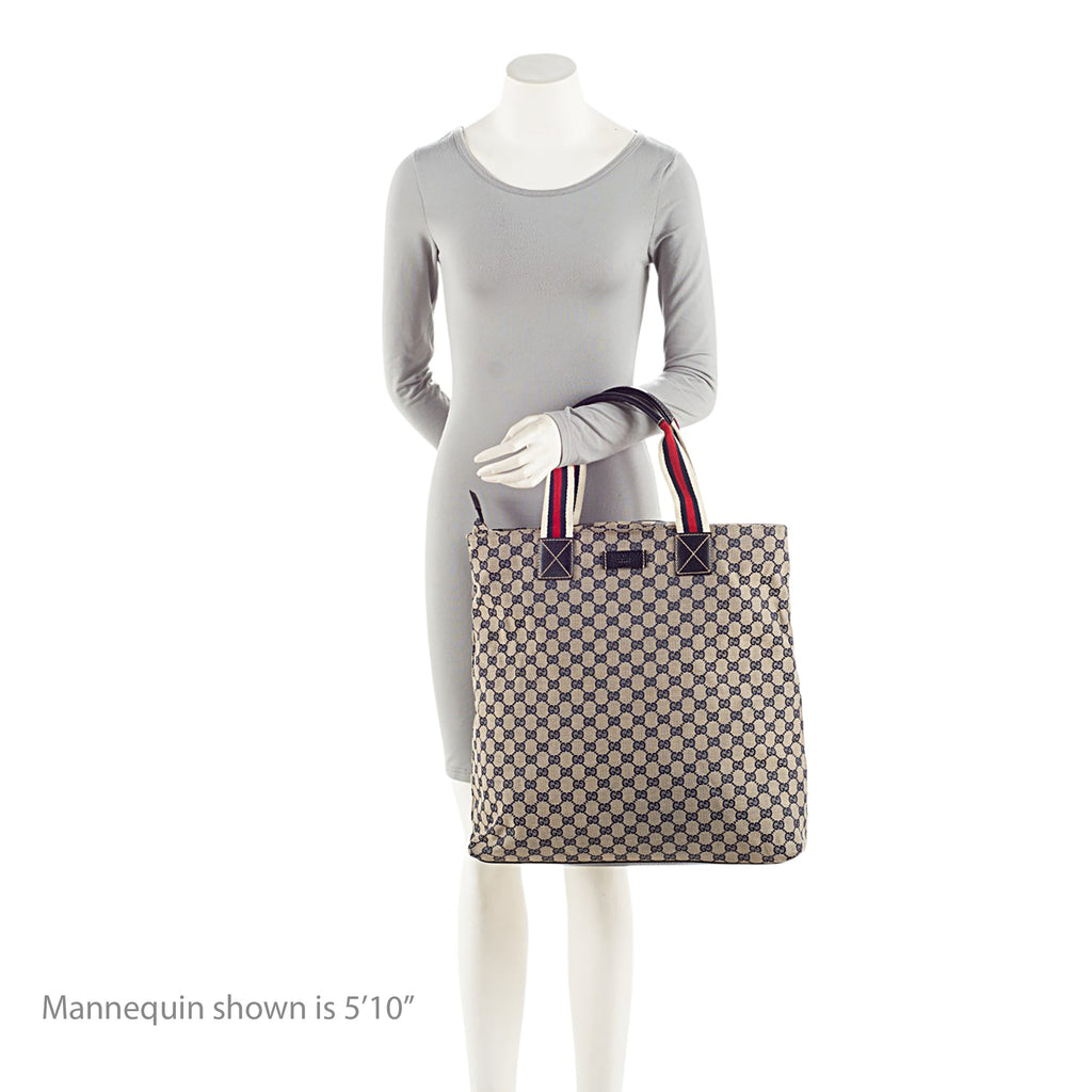 Gucci GG Canvas Web N/S Large Tote