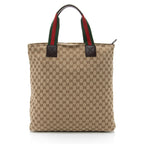 Gucci GG Canvas Web N/S Large Tote