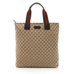 Gucci GG Canvas Web N/S Large Tote