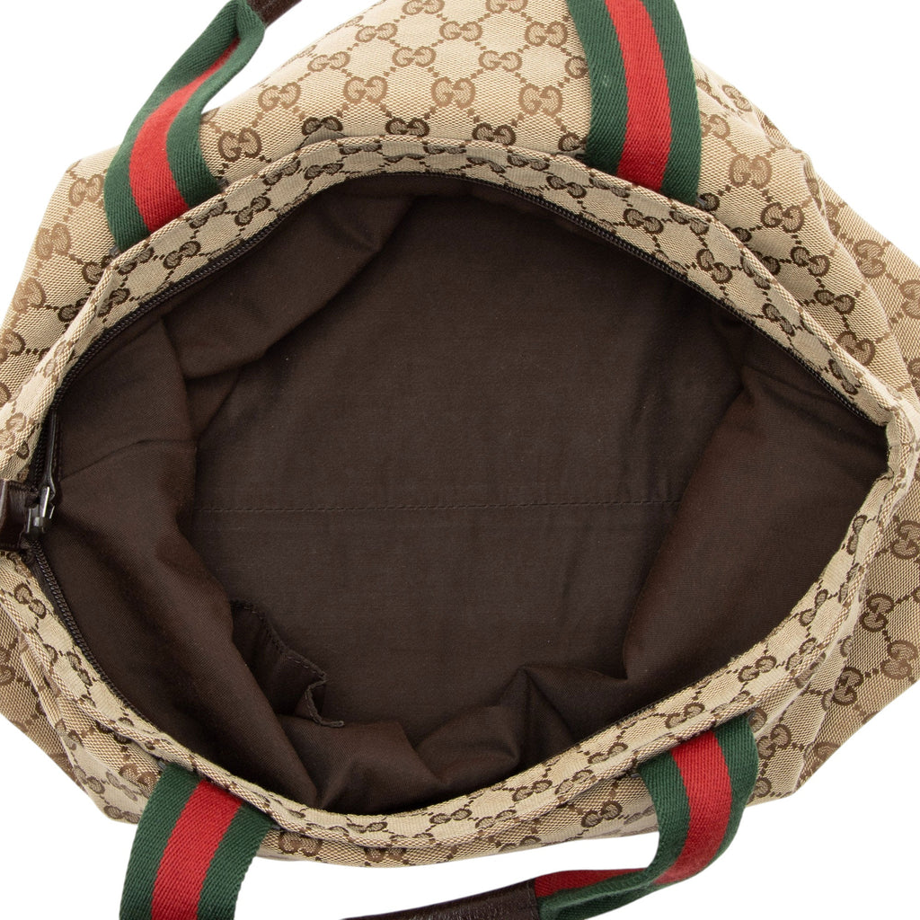 Gucci GG Canvas Web N/S Large Tote