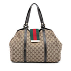 Gucci GG Canvas Web New Ladies Tote
