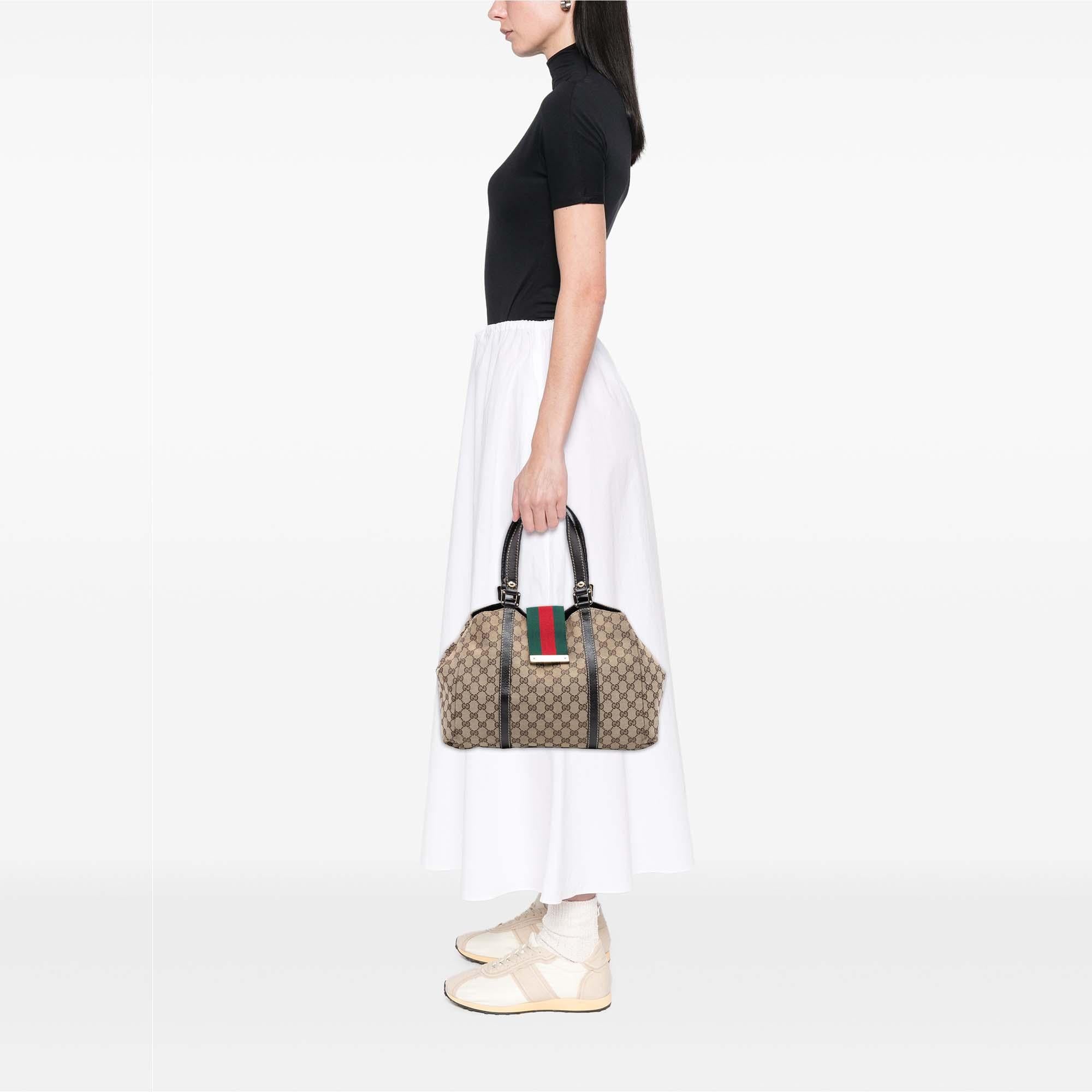 Gucci GG Canvas Web New Ladies Tote