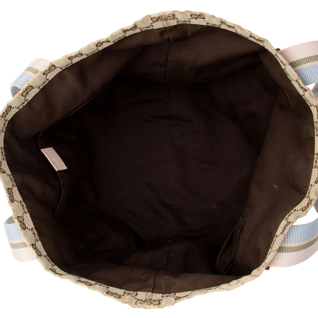 Gucci GG Canvas Web Original Tote (SHF-cmFwNe)