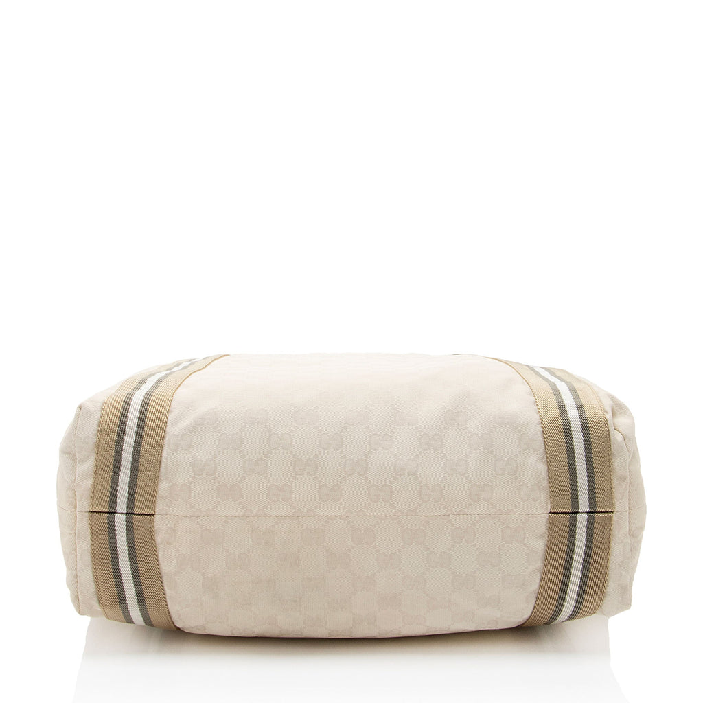 Gucci GG Canvas Web Original Tote (SHF-BIJnRj)