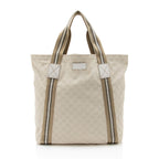 Gucci GG Canvas Web Original Tote (SHF-BIJnRj)