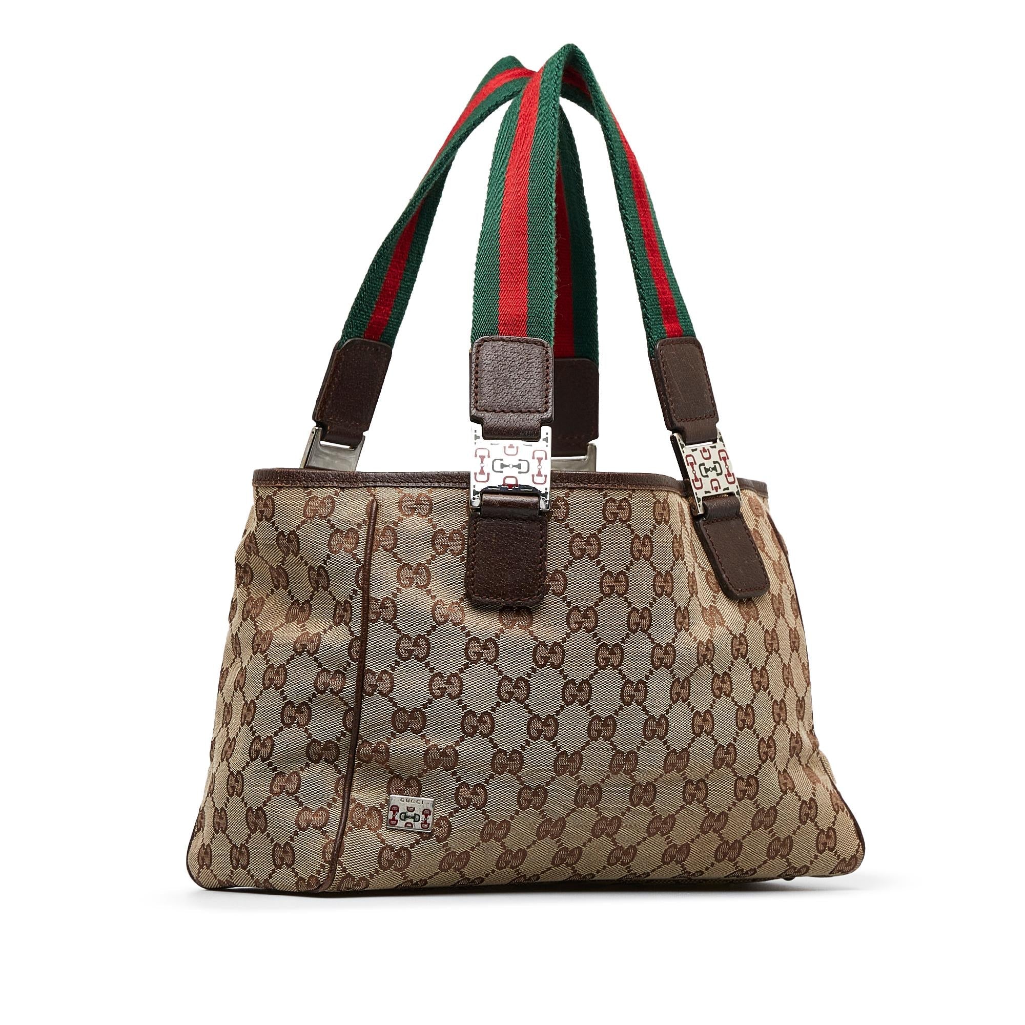 Gucci GG Canvas Web Pop Tote (SHG-Jsskew)