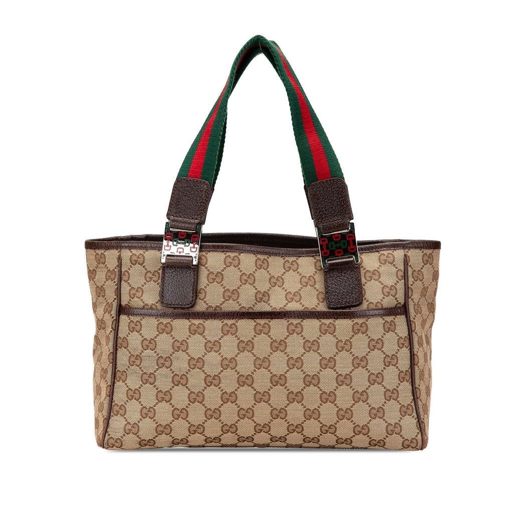 Gucci GG Canvas Web Pop Tote