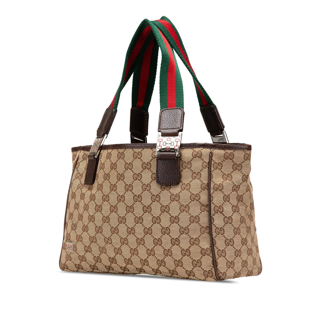 Gucci GG Canvas Web Pop Tote