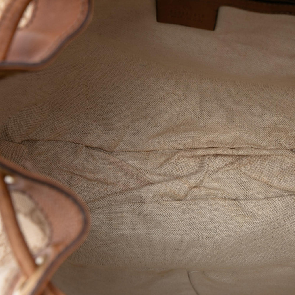 Gucci GG Canvas Web Rania Drawstring Hobo