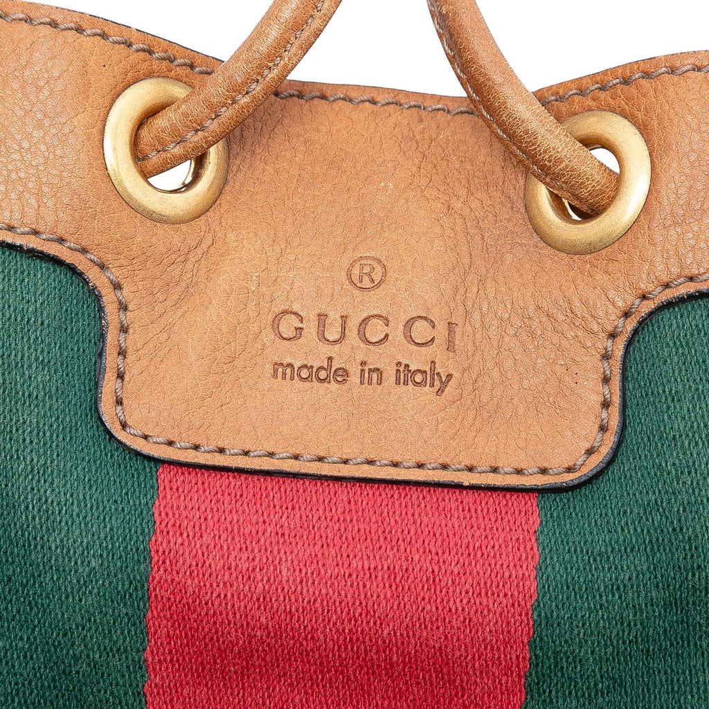 Gucci GG Canvas Web Rania Drawstring Hobo