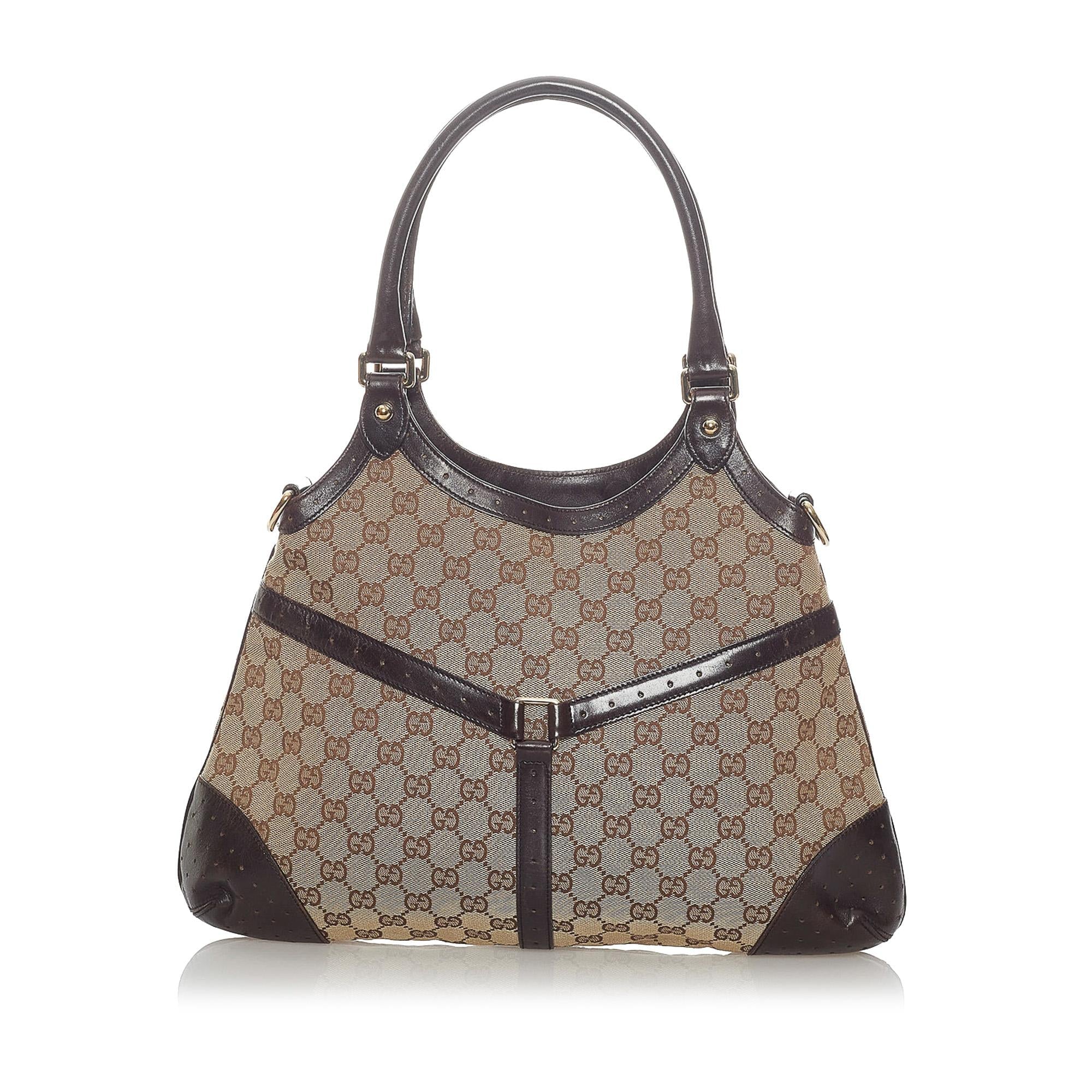 Gucci GG Canvas Web Reins Shoulder Bag (SHG-31573)