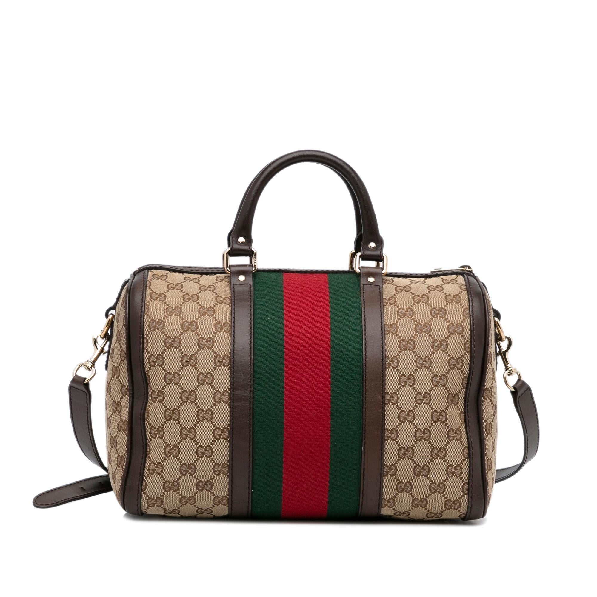 Gucci GG Canvas Web Satchel (SHG-u1ER4H)