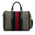 Gucci GG Canvas Web Satchel (SHG-xupd8y)