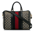 Gucci GG Canvas Web Satchel (SHG-xupd8y)