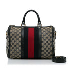 Gucci GG Canvas Web Satchel (SHG-xupd8y)