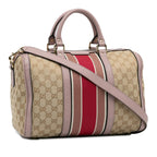 Gucci GG Canvas Web Satchel (SHG-rLK8bR)