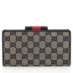 Gucci GG Canvas Web Script Continental Wallet (SHF-nebc6r)