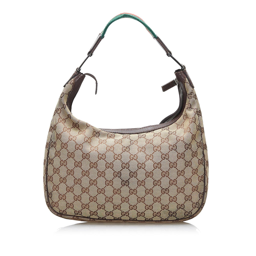 Gucci GG Canvas Web Shoulder Bag (SHG-F1ykz7)