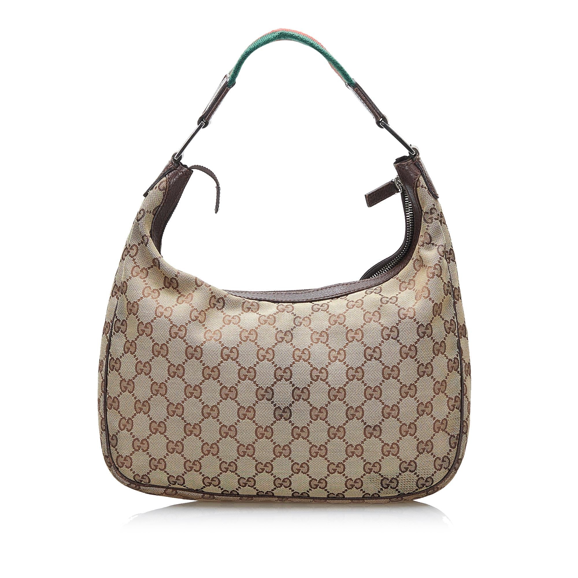 Gucci GG Canvas Web Shoulder Bag (SHG-F1ykz7)