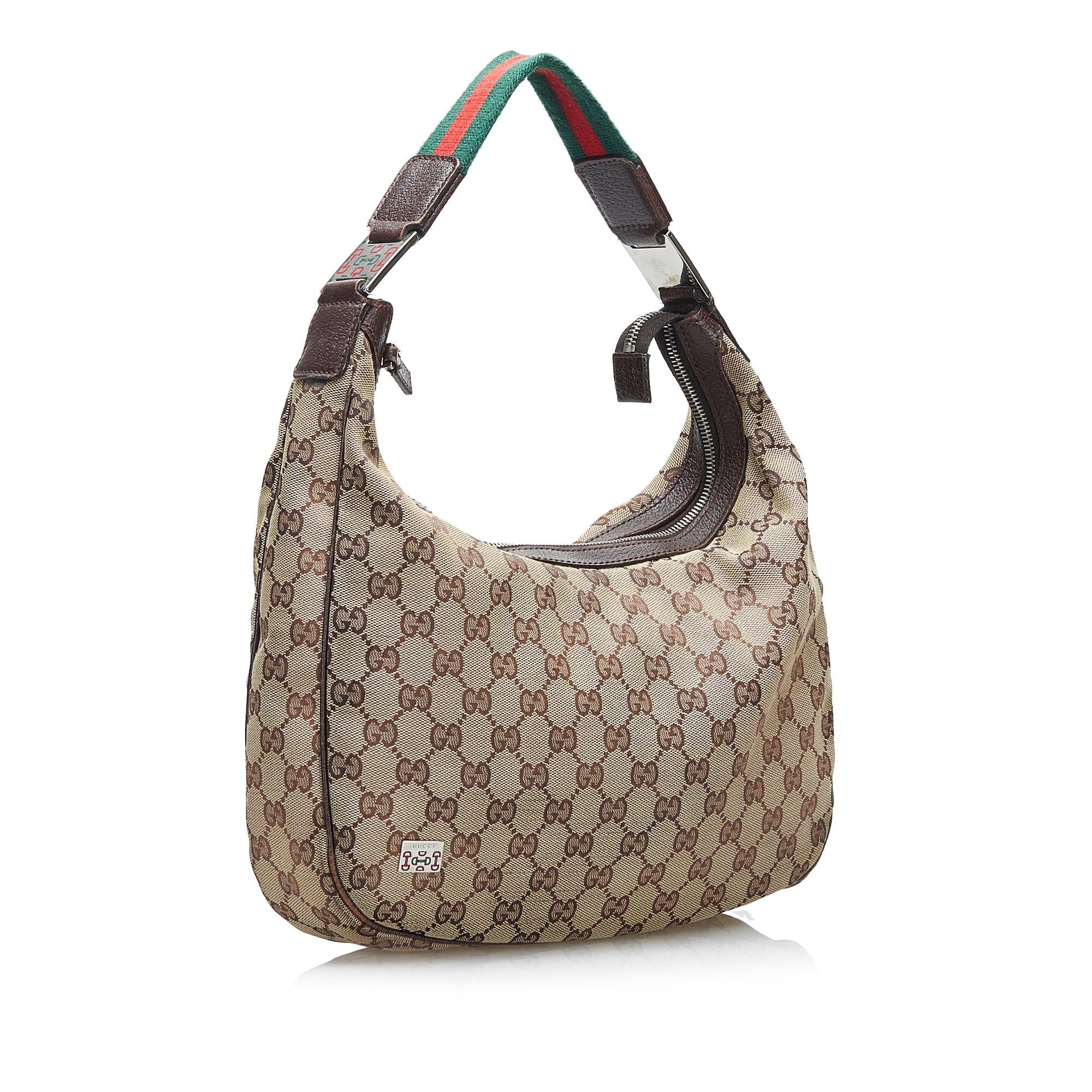 Gucci GG Canvas Web Shoulder Bag (SHG-F1ykz7)