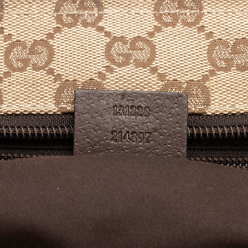 Gucci GG Canvas Web Small Tote (SHF-zJSZ0v)