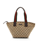 Gucci GG Canvas Web Small Tote