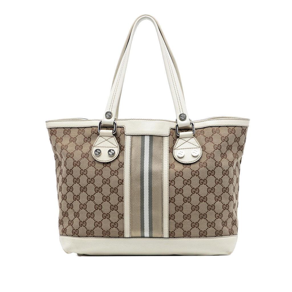 Gucci GG Canvas Web Sunset Tote