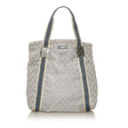 Gucci GG Canvas Web Tote Bag (SHG-28623)