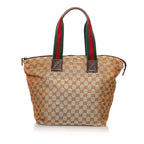 Gucci GG Canvas Web Tote Bag (SHG-30132)