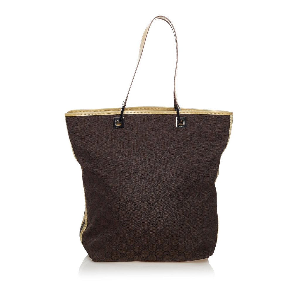 Gucci GG Canvas Web Tote Bag (SHG-36167)