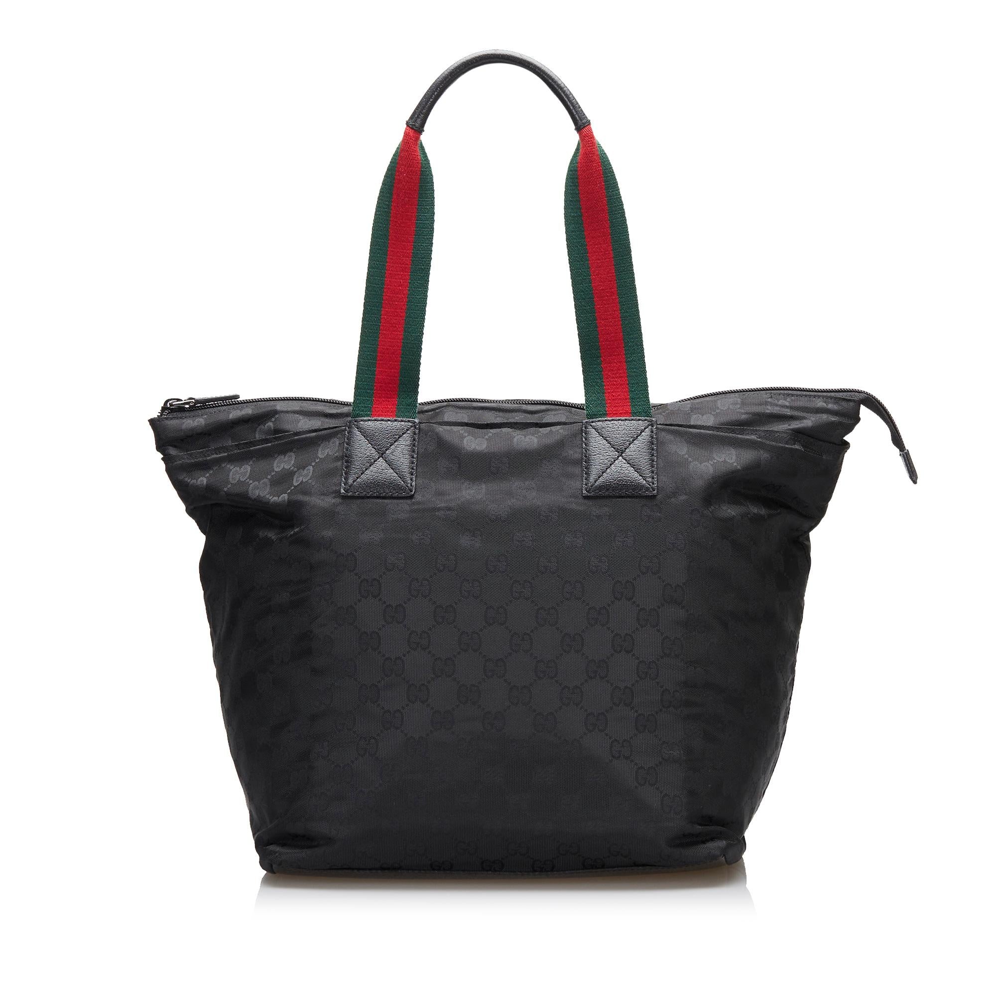 Gucci GG Canvas Web Tote (SHG-35229)