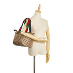 Gucci GG Canvas Web Tote (SHG-BPuGCO)