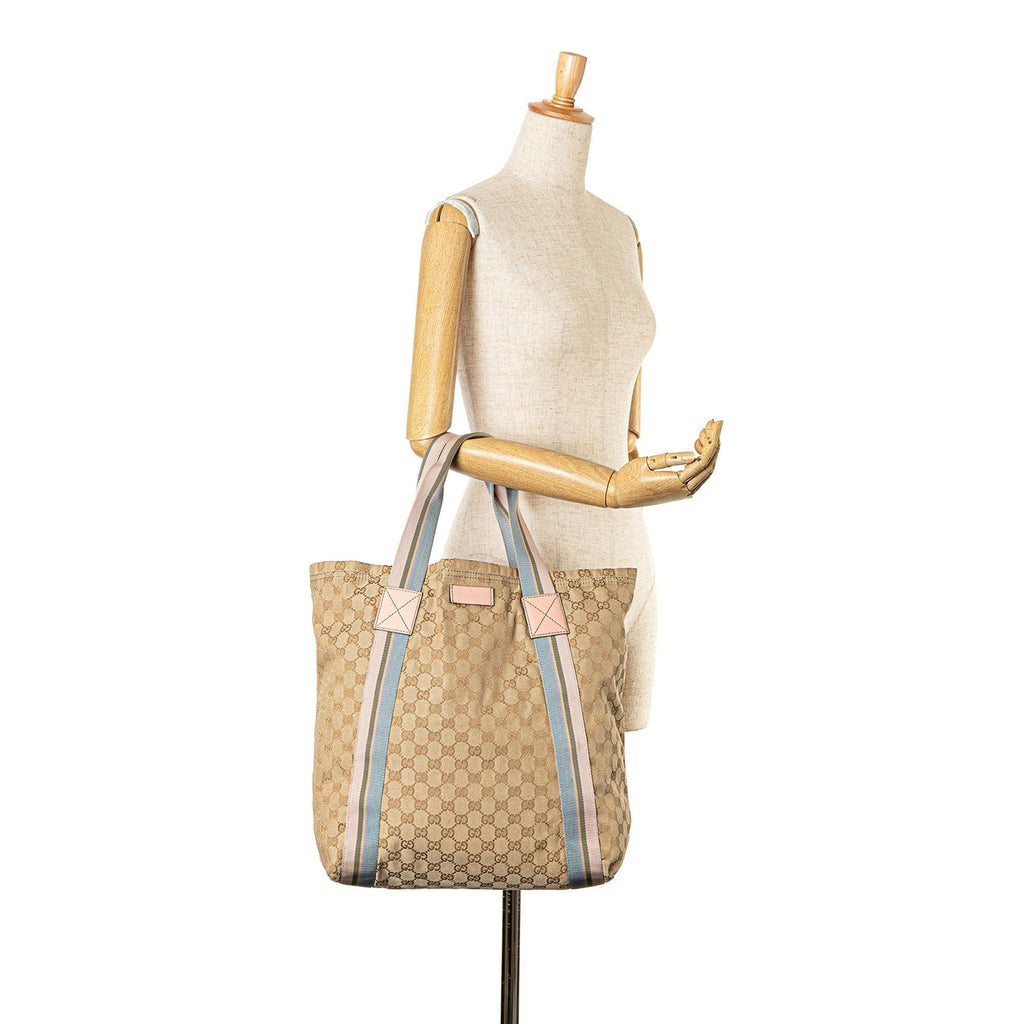 Gucci GG Canvas Web Tote