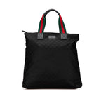 Gucci GG Canvas Web Tote (SHG-Bre2Uc)