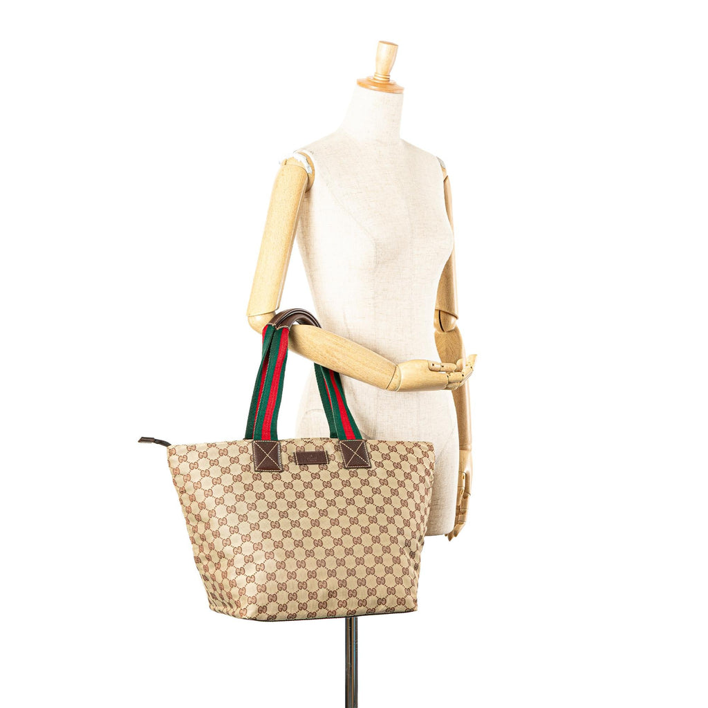 Gucci GG Canvas Web Tote