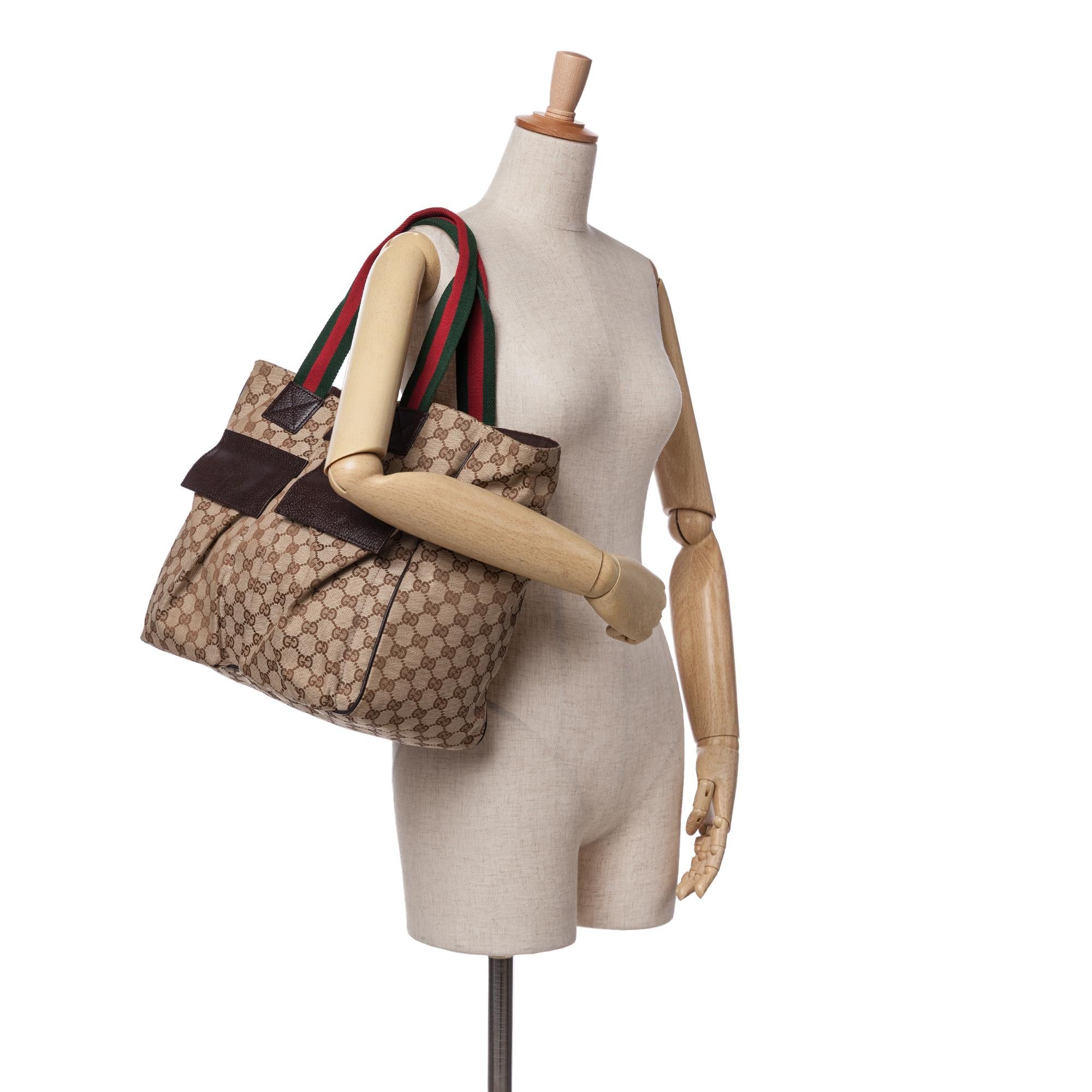 Gucci GG Canvas Web Tote