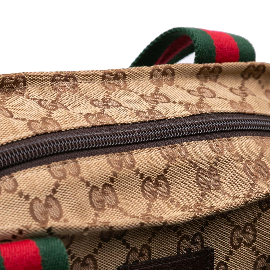 Gucci GG Canvas Web Tote