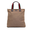 Gucci GG Canvas Web Tote