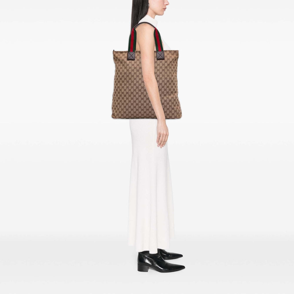 Gucci GG Canvas Web Tote