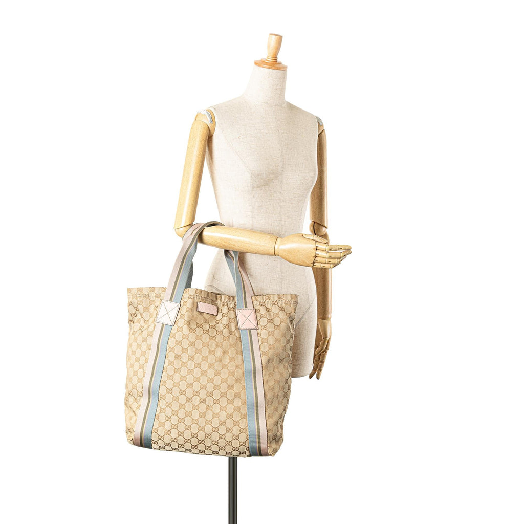 Gucci GG Canvas Web Tote