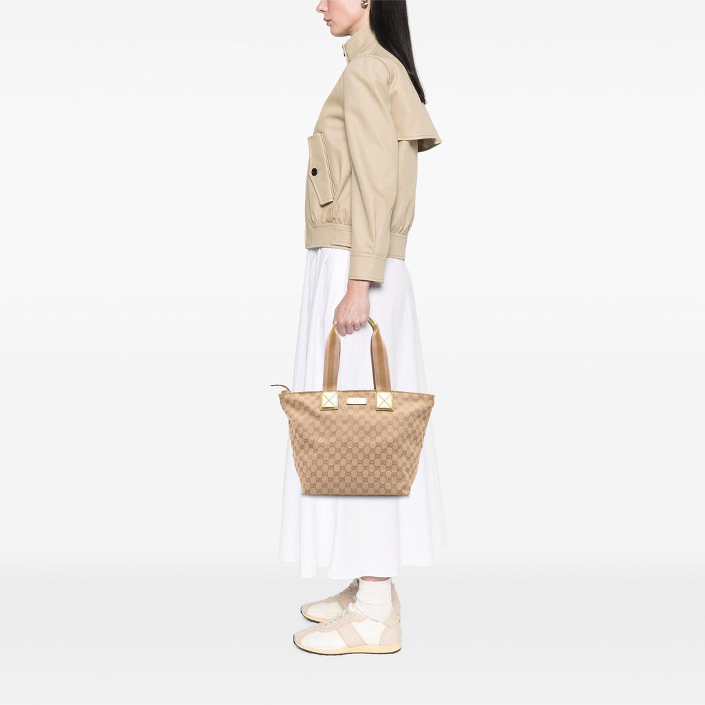 Gucci GG Canvas Web Tote