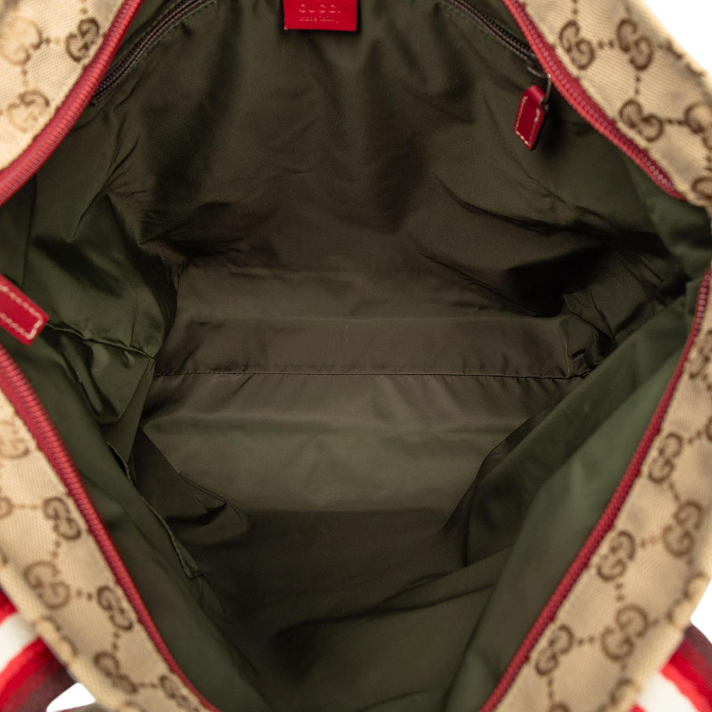 Gucci GG Canvas Web Tote