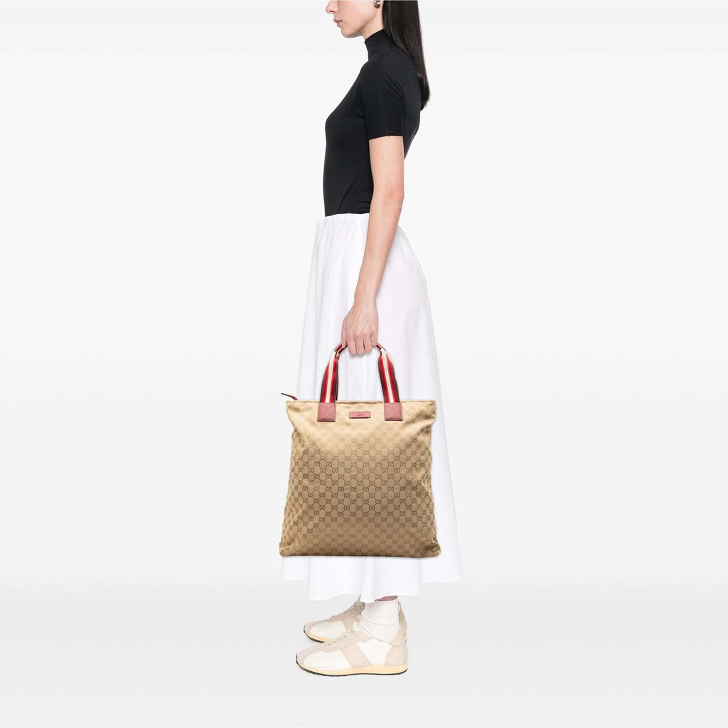 Gucci GG Canvas Web Tote