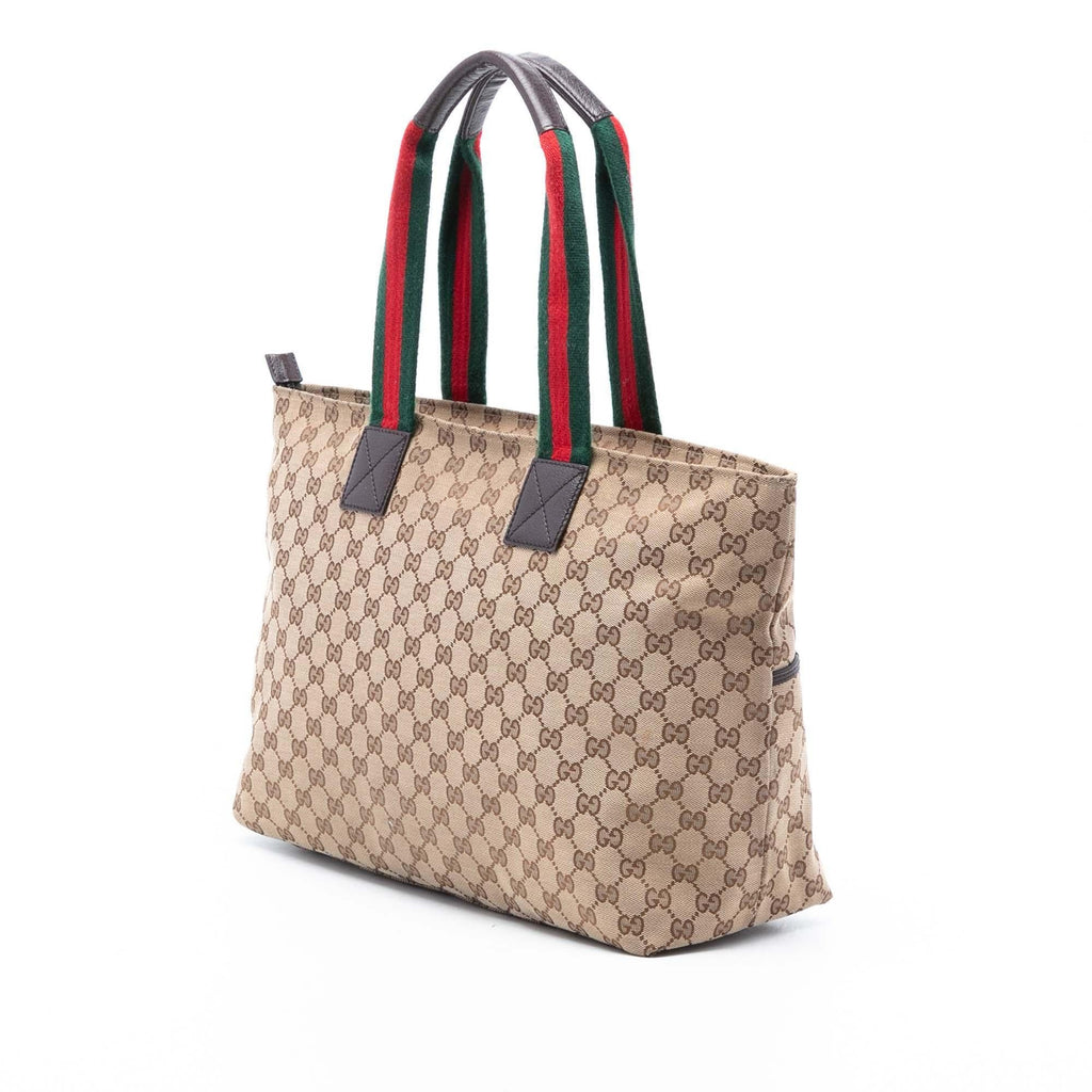 Gucci GG Canvas Web Tote