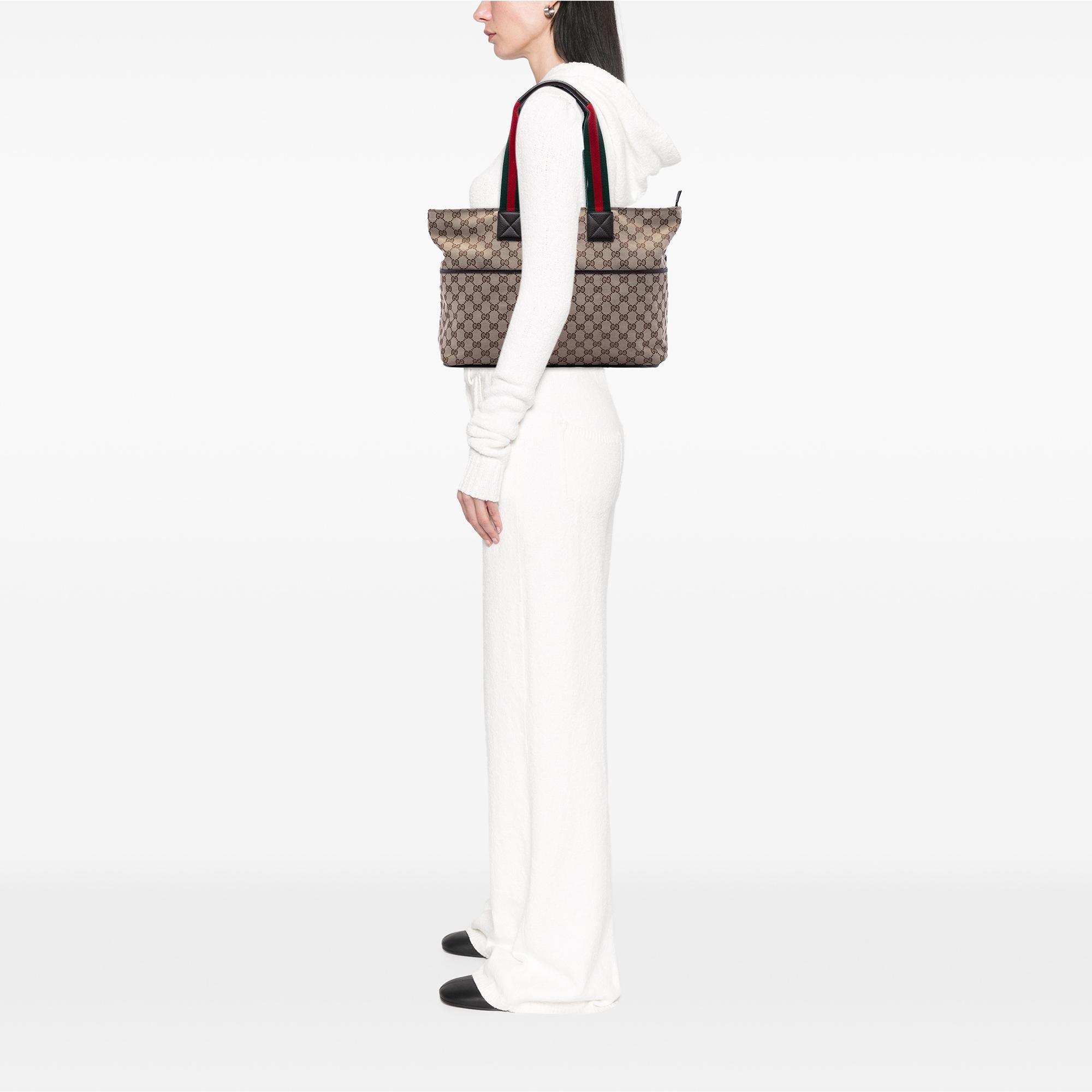 Gucci GG Canvas Web Tote
