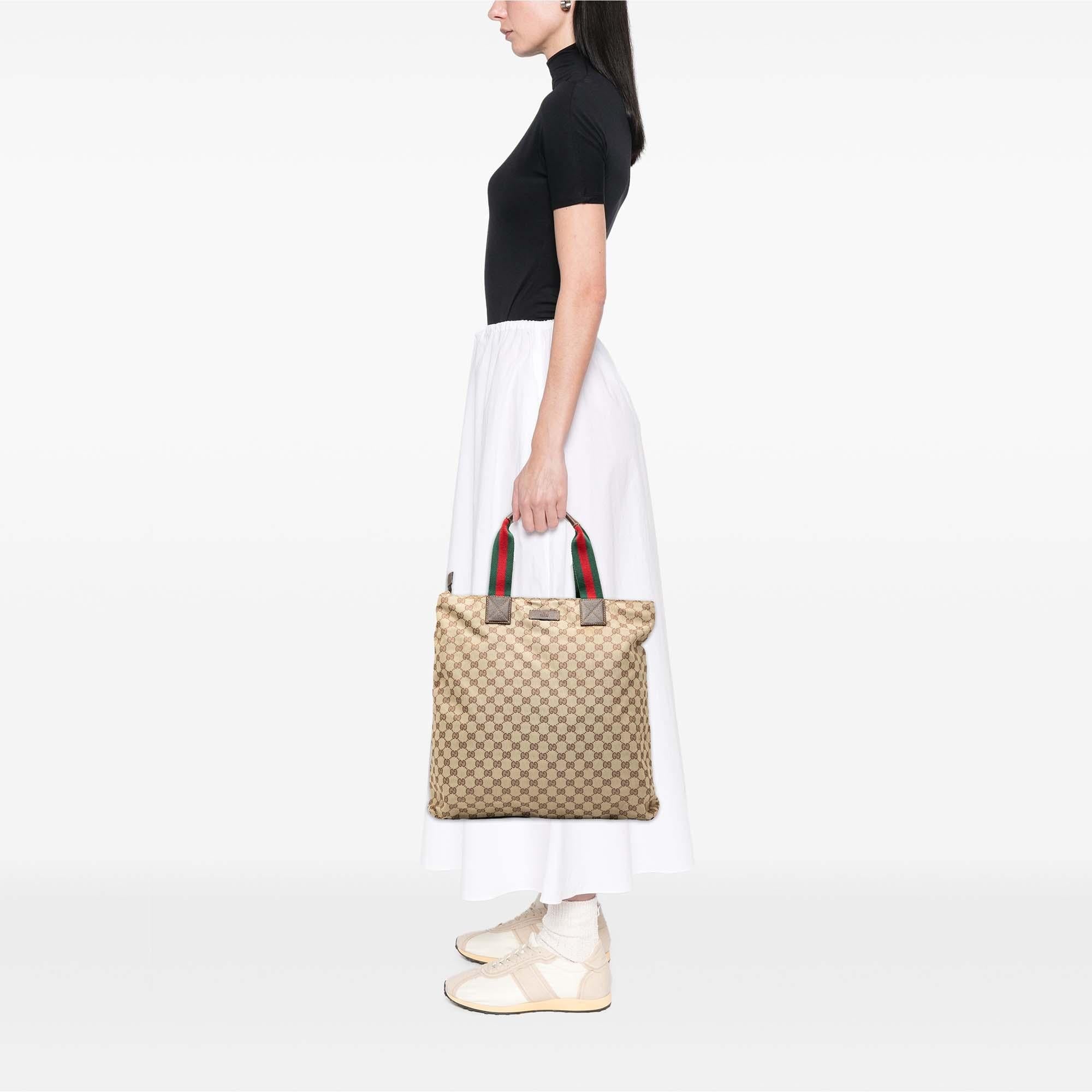 Gucci GG Canvas Web Tote