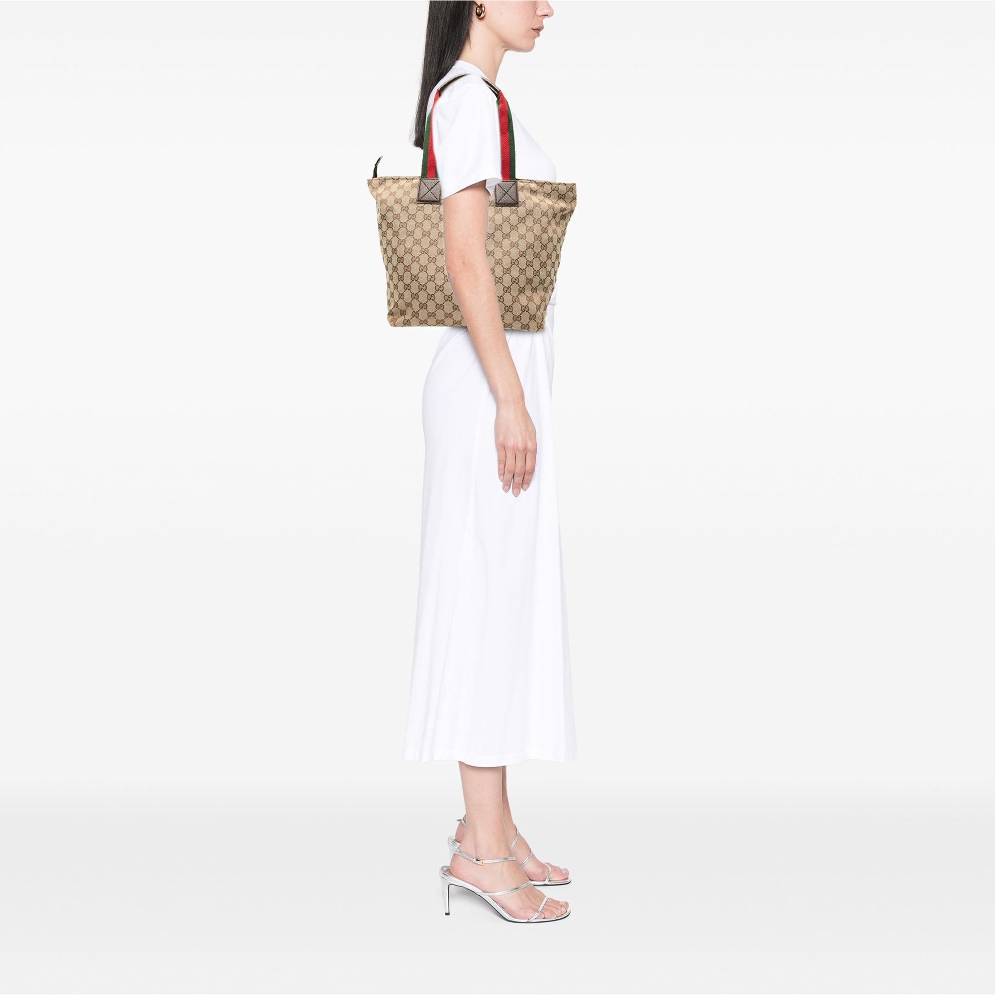 Gucci GG Canvas Web Tote